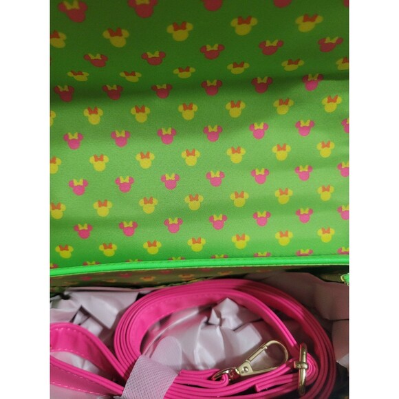 Minnie Mouse Exclusive Color Block Neon Sequin Crossbody Bag - Picture 7 of 8